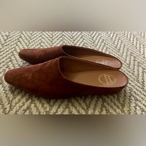 Andre Assous suede mules, size 8